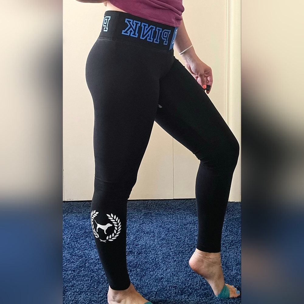 PINK Black Leggings